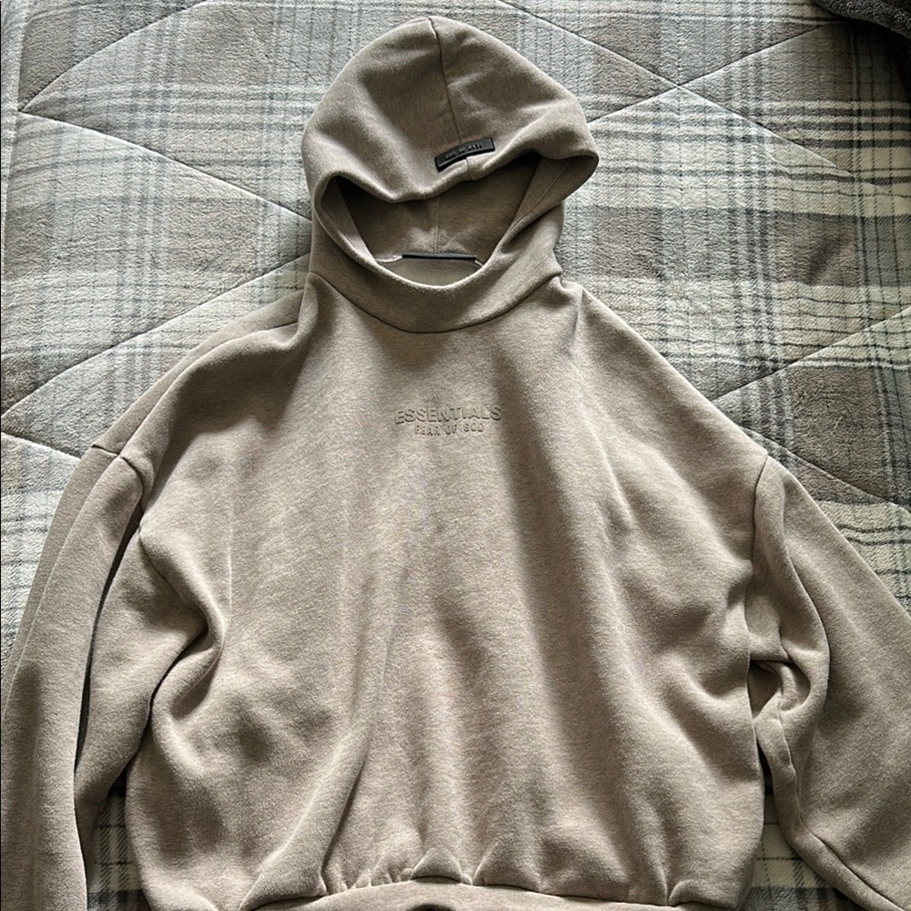 Essentials Tan Pullover Hoodie - image 2